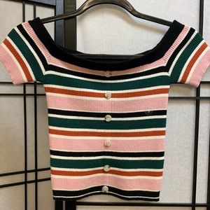 PacSun knit Off the shoulder Crop top NWT